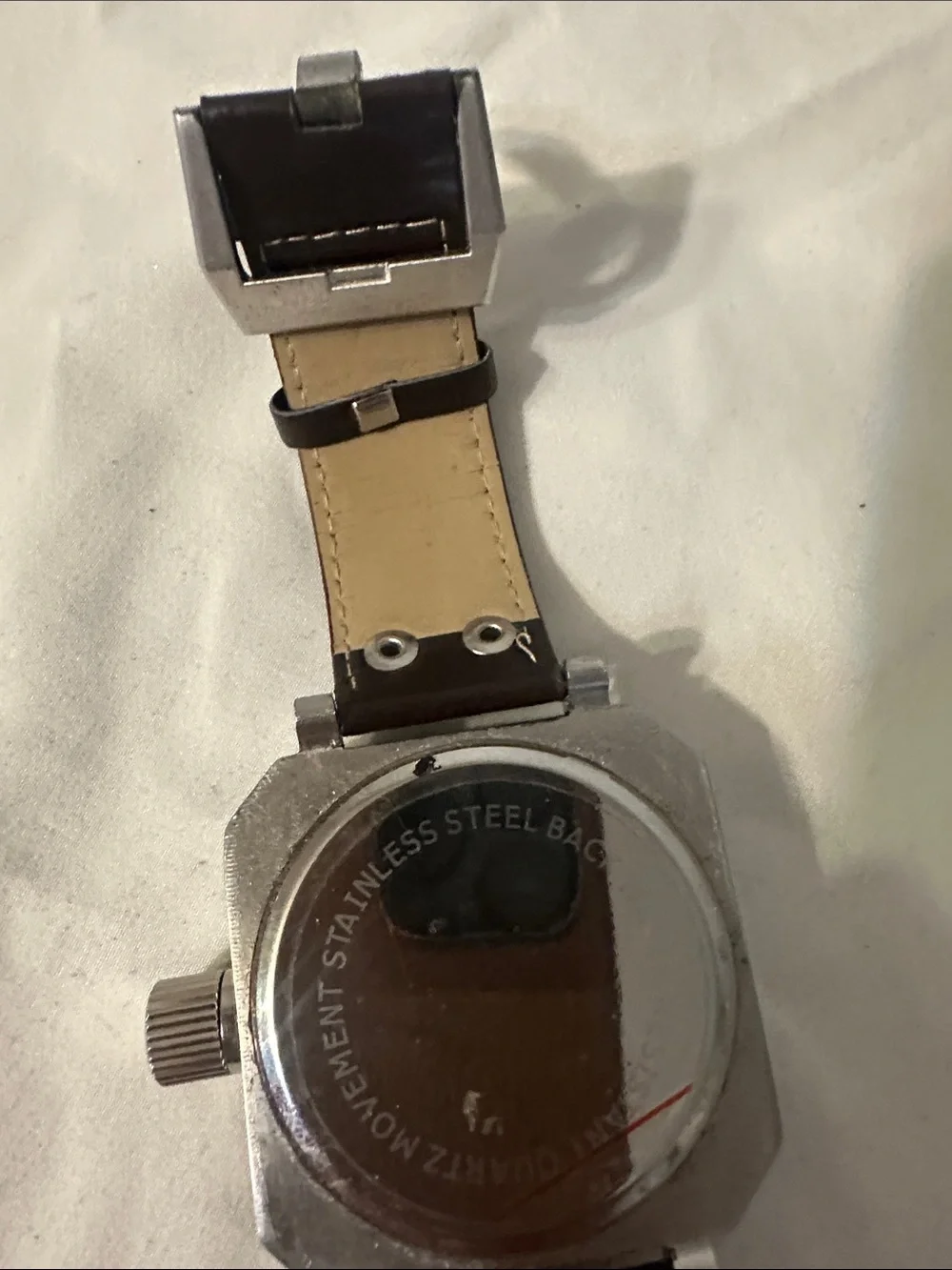 Mark Naimer Large Square Face Water Resistant Watch